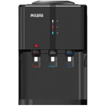 Fontaine à eau Danube Home Milano, noire, à chargement par le haut, avec meuble de 20 L, modèle n° Yl2382S-B