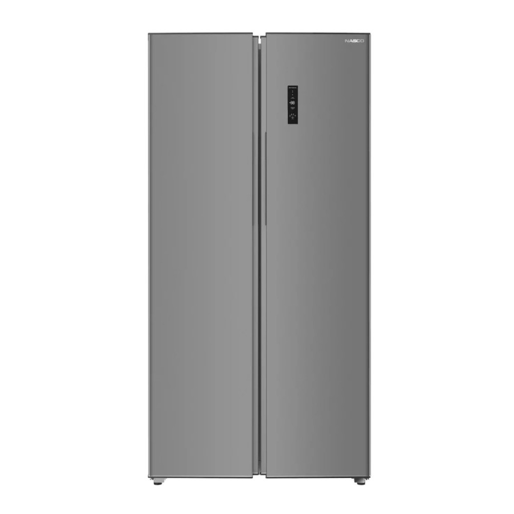 NASCO REFRIGERATEUR AMERICAIN DEUX PORTES 400 LT GRIS FONCE- FAST COOLING - SNASF2-62