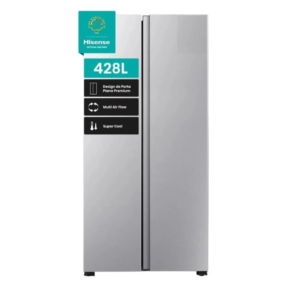 HISENSE REFRIGERATEUR AMERICAIN INVERTER NO FROST 428 LT- RS3P428NEDE