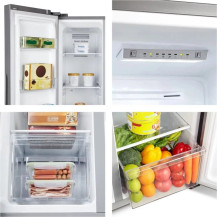 HISENSE REFRIGERATEUR AMERICAIN INVERTER NO FROST 428 LT- RS3P428NEDE