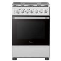 MIDEA GAZINIERE 4 FEUX 60*60 NOIR ECONOMIE 35% FOUR - INOX - 24TMG4G081-B