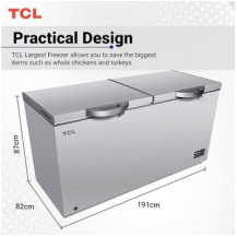 Congélateur coffre TCL 708  litres