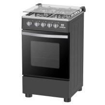 NASCO GAZINIERE 4 FEUX NOIRE AVEC GRILL-