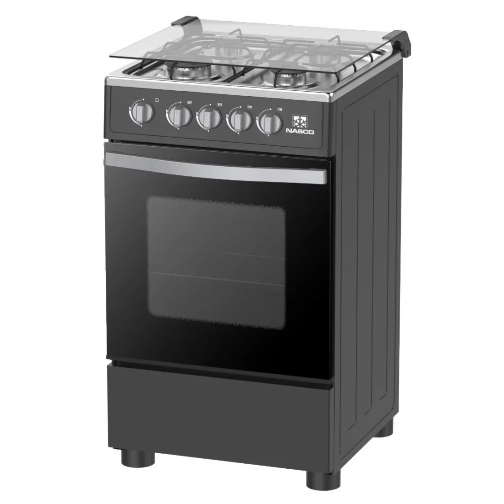 NASCO GAZINIERE 4 FEUX NOIRE AVEC GRILL-