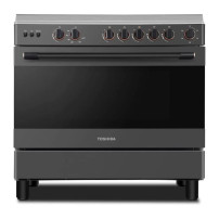 TOSHIBA GAZINIERE 5 FEUX GRIS-NOIR ALLUMAGE AUTO- TBA-36LMG5G089KS