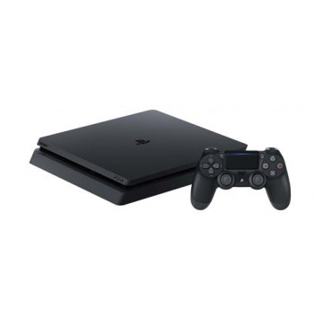 Sony, PlayStation 4 Slim 500 Go, Console PS4 Slim + 1 Manette Sans Fil DUALSHOCK 4 V2, Châssis F Jet Black