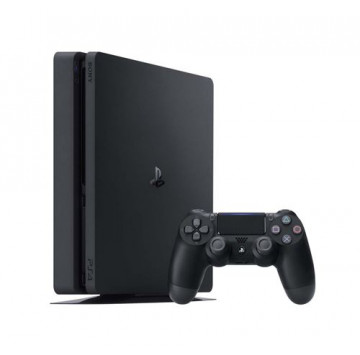 Sony, PlayStation 4 Slim 500 Go, Console PS4 Slim + 1 Manette Sans Fil DUALSHOCK 4 V2, Châssis F Jet Black