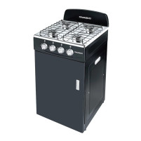 NASCO RECHAUD A GAZ 4 FEUX AVEC UN CABINET- NASGS-B04L-BH