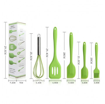 Grattoirs En Silicone Ustensiles De Cuisine 5 En 1