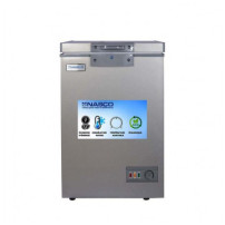 Nasco Congélateur Horizontal NAS-150FL - 100L -1 Panier à l'Interieur- Gris - 12 mois de garantie