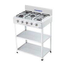 NASCO RÉCHAUD A GAZ 5 FEUX AVEC TABLE – NASGS-K5CSS-S