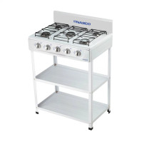 NASCO RÉCHAUD A GAZ 5 FEUX AVEC TABLE – NASGS-K5CSS-S
