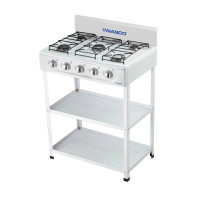 NASCO RÉCHAUD A GAZ 5 FEUX AVEC TABLE – NASGS-K5CSS-S