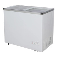 NASCO CONGELATEUR HORIZONTAL DEUX PORTES VITRE ECONOMIE D'ENERGIE- 355LT - NAS-FS355FL