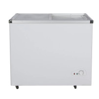 NASCO CONGELATEUR HORIZONTAL DEUX PORTES VITRE ECONOMIE D'ENERGIE- 355LT - NAS-FS355FL