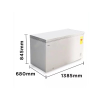 TCL CONGELATEUR HORIZONTAL GRIS UN PANIER INTERNE 397 LT -F400CF