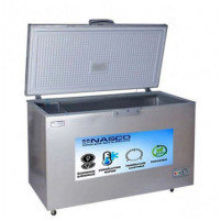 Nasco Congelateur Horizontal - NAS-475FL-DS - 475L (400L Net) - 1 Porte - 1 Panier A L'Int - Dark Silver