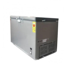 Nasco Congelateur Horizontal - NAS-500FL-DD-DS - Dark Silver - 2 Portes - 2 Paniers - 425Lt Net - 220-240V