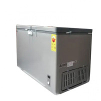 Nasco Congelateur Horizontal - NAS-500FL-DD-DS - Dark Silver - 2 Portes - 2 Paniers - 425Lt Net - 220-240V