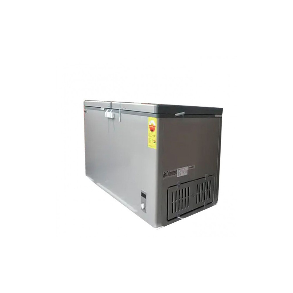 Nasco Congelateur Horizontal - NAS-500FL-DD-DS - Dark Silver - 2 Portes - 2 Paniers - 425Lt Net - 220-240V