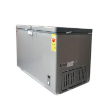 Nasco Congelateur Horizontal - NAS-500FL-DD-DS - Dark Silver - 2 Portes - 2 Paniers - 425Lt Net - 220-240V