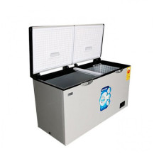 Nasco Congelateur Horizontal - NAS-550FL-DD-DS - Dark Silver - 2 Portes - 2 Paniers - 450Lt Net - 220-240V