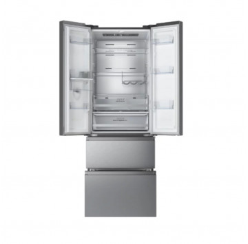 HISENSE REFRIGERATEUR DEUX PORTES ET DEUX TIROIRS DISTRIBUTEUR D'EAU ET DE GLACE 485L - FRENCH DOOR - INVERTER - RM-63WC4