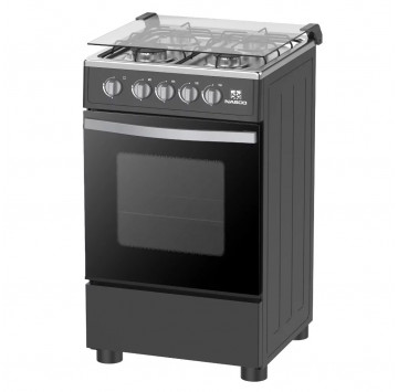 NASCO GAZINIERE 4 FEUX NOIRE AVEC GRILL- NASGC-SNIPER50TB-G