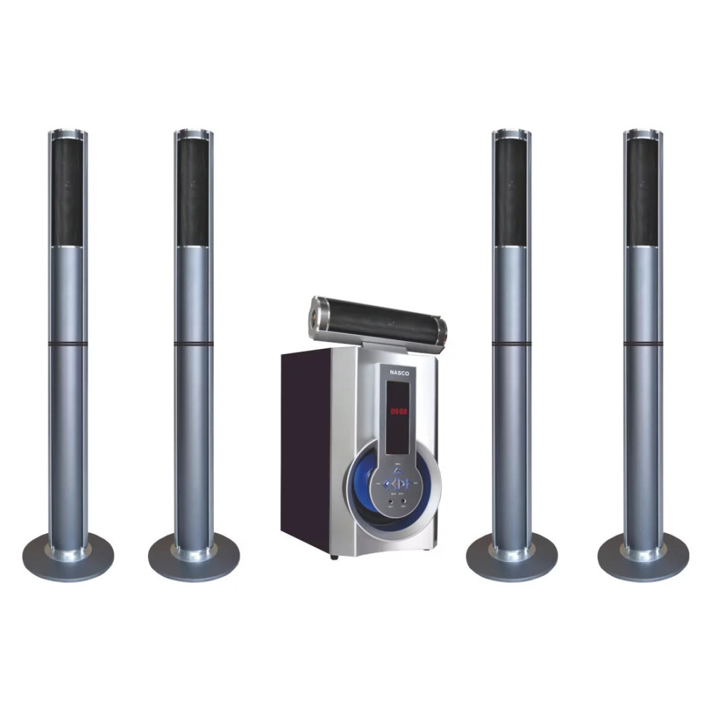 NASCO HOME CINEMA 5.1CH 45W CAISSON DE BASSE+10Wx5 -NAS-HT5.1-N5330