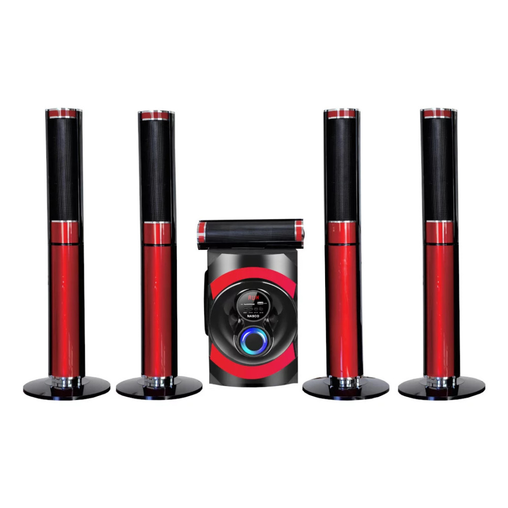 NASCO HOME CINEMA 5.1CH 45W CAISSON DE BASSE+10Wx5 - NAS-HT5.1-N5245