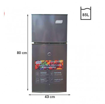 SMART TECHNOLOGY REFRIGERATEUR 2 BATTANTS - STR-99H - 85 L-GRIS - 12 MOIS DE GARANTIE SMART TECHNOLOGY GARANTIE : 12 MOIS