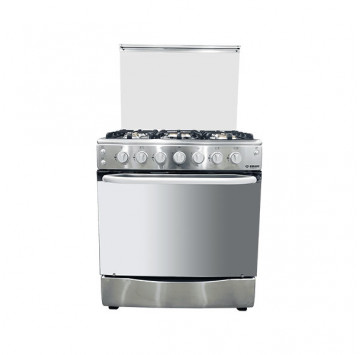 GAZINIERE 5 FEUX DOUBLE FOUR- EN INOX-ALLUMAGE AUTOMATIQUE SMART TECHNOLOGY