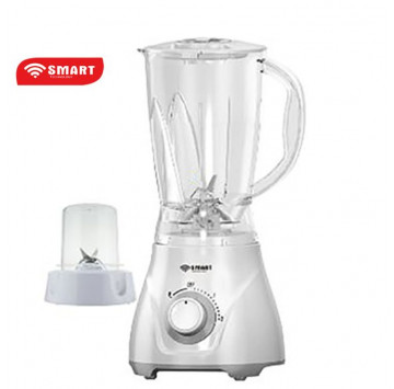 SMART TECHNOLOGY Blender - STPE-1020W - 2 En 1 - 1.5 Litre - 400 W - Blanc - Garantie 3 Mois