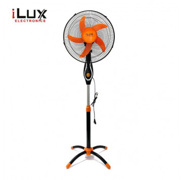 Ilux 2 Ventilateurs 16 Pouces LXF-1627 - 5 Hélices X 2 - Orange - Garantie 1 Mois