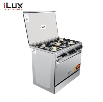 Ilux Cuisinière à Gaz 5 Feux LXG-9060SS - Inox