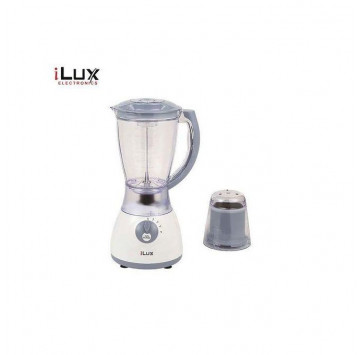 Ilux Blender & Grinder - 350W - LX-313 - 2 En 1 - 1.5L - 4 Vitesses - Blanc - Garantie 2 Semaines