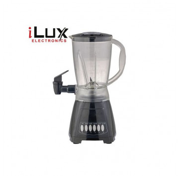 Ilux Blender Avec Distributeur de Jus LX-2827D - 2 En 1 - 4 Vitesses + Pulse - 300W - Noir - Garantie 2 Semaines