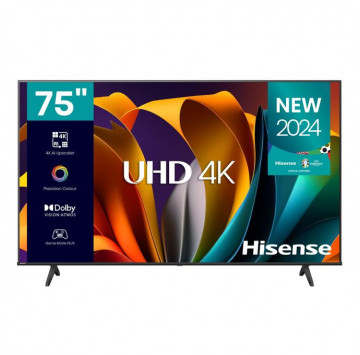 Hisense 75 Pouces TV 4K - SMART TV - 75A6N (Modèle 2024) - Garantie 12 Mois