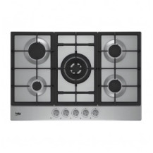 BEKO PLAQUE DE CUISSON ENCASTRABLE 5 BRULEURS A GAZ - HIAW75225SL