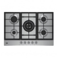BEKO PLAQUE DE CUISSON ENCASTRABLE 5 BRULEURS A GAZ - HIAW75225SL