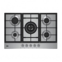 BEKO PLAQUE DE CUISSON ENCASTRABLE 5 BRULEURS A GAZ - HIAW75225SL