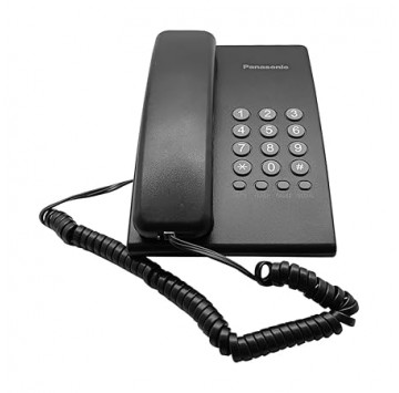 Système téléphonique filaire intégré Panasonic KX-TS400SX, noir