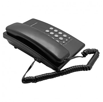 Système téléphonique filaire intégré Panasonic KX-TS400SX, noir