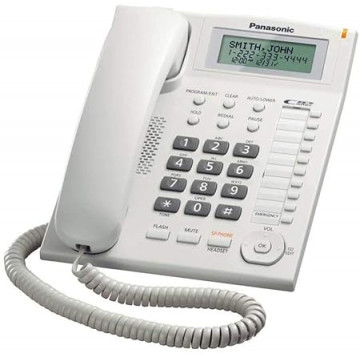 Téléphone fixe filaire Panasonic Single Line KX-TS880MX (blanc-noir)