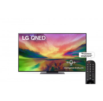 LG, téléviseur QNED à technologie couleur, série QNED81R de 55 pouces, WebOS Smart AI ThinQ, Télécommande magic, Image Pro AI,