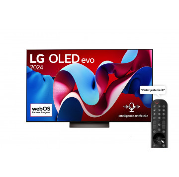 LG Smart TV OLED evo C4 4K, 55 pouces, Télécommande Magique IA Dolby Vision webOS24 2024