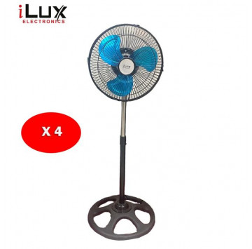 Ilux 4 Ventilateurs 10" LXF-1001 - 3 Hélices En Fer - 35W