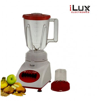 Ilux Blender & Grinder - 2 En 1- LX-365 - Bol 1.5 L - 300W - 4 Vitesses