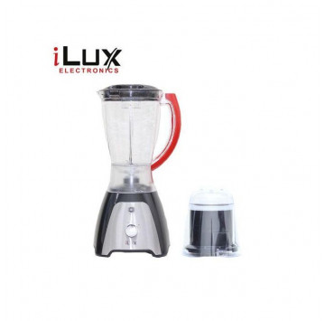 Ilux Blender & Grinder - 2 En 1 - LX-316 - Bol 1.5 L - Noir