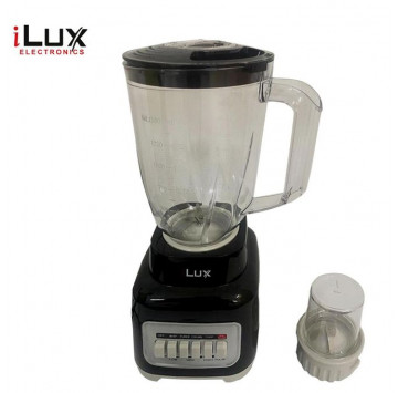 Ilux Blender & Grinder - 2 En 1- LX-667 - Bol 1.5 L - 300W - 4 Vitesses - Noir